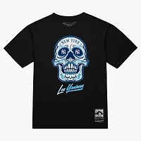 Women's Mitchell & Ness  Black New York Yankees Sugar Skull Boxy T-Shirt
