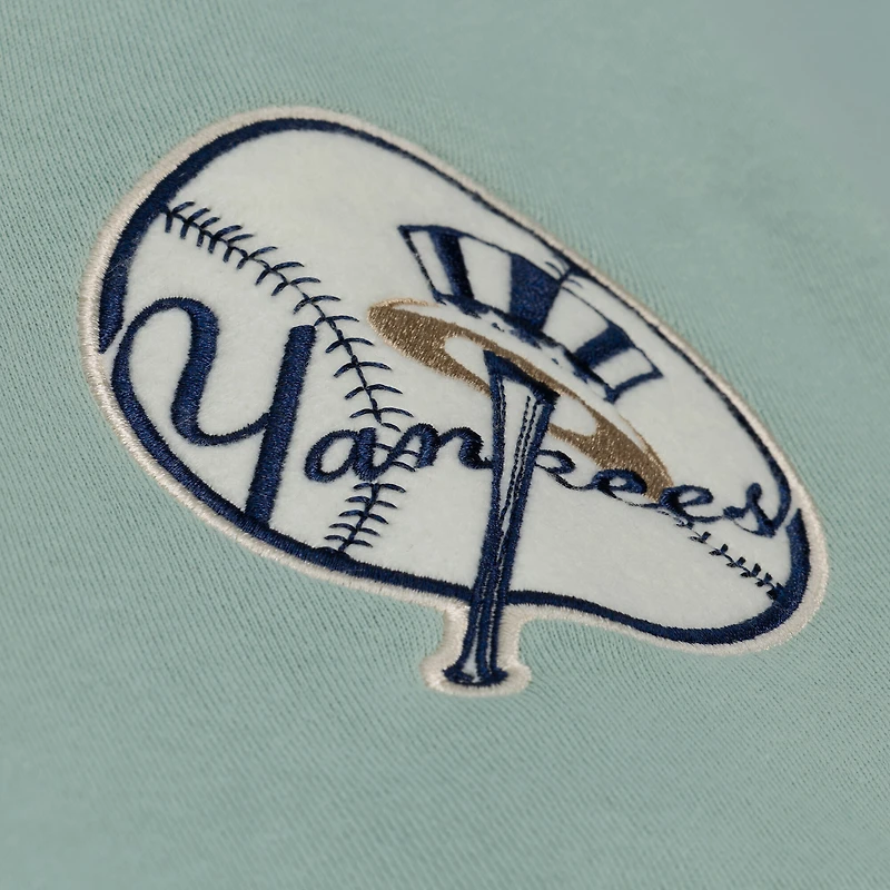 Sweat-shirt Mitchell & Ness vert New York Yankees Yacht Rock pour femme