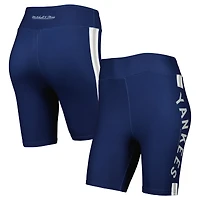 Short de motard bleu marine New York Yankees Mitchell & Ness pour femme