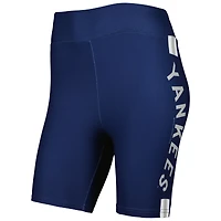 Short de motard bleu marine New York Yankees Mitchell & Ness pour femme