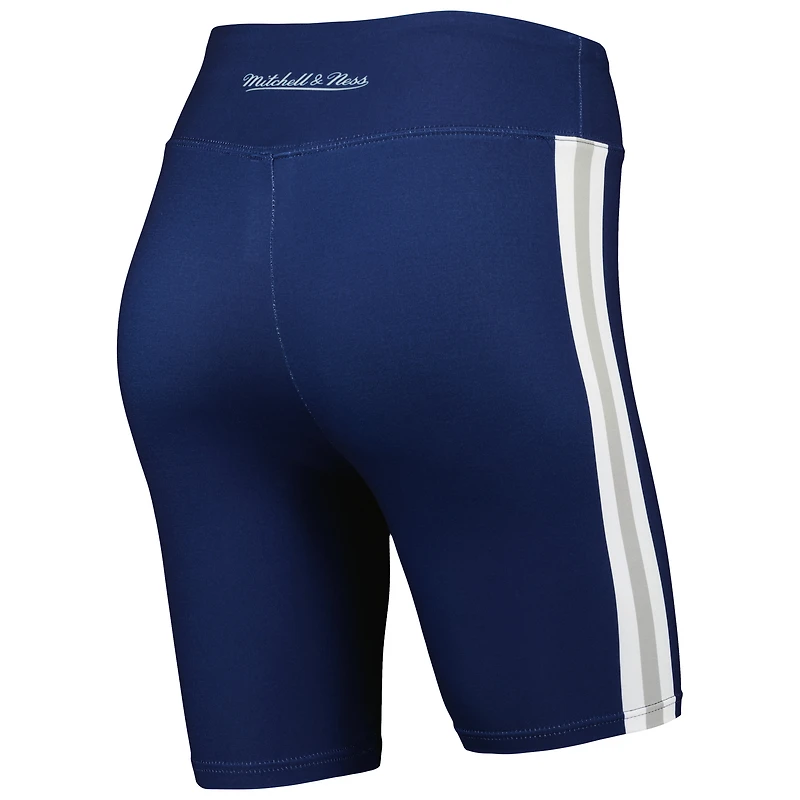 Short de motard bleu marine New York Yankees Mitchell & Ness pour femme