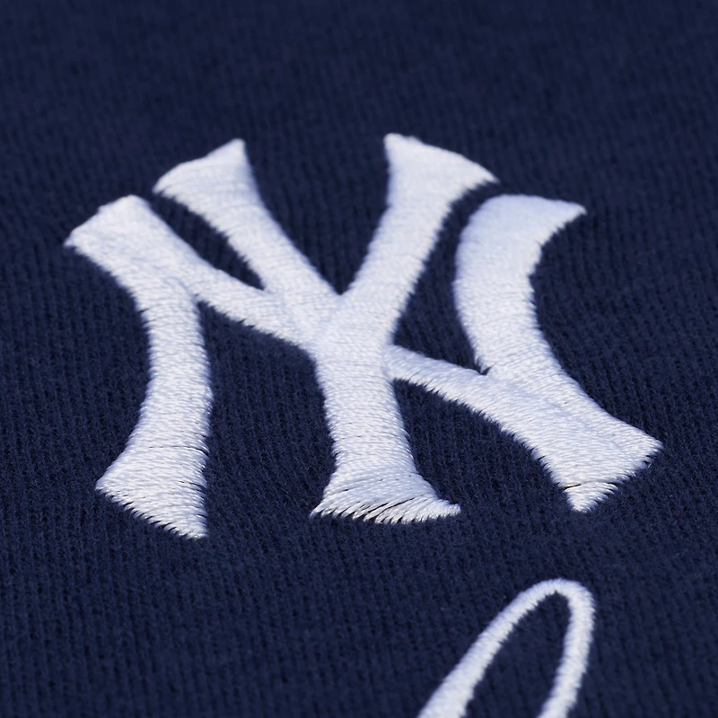 Sweat-shirt Mitchell & Ness bleu marine pour femme, logo des Yankees de New York