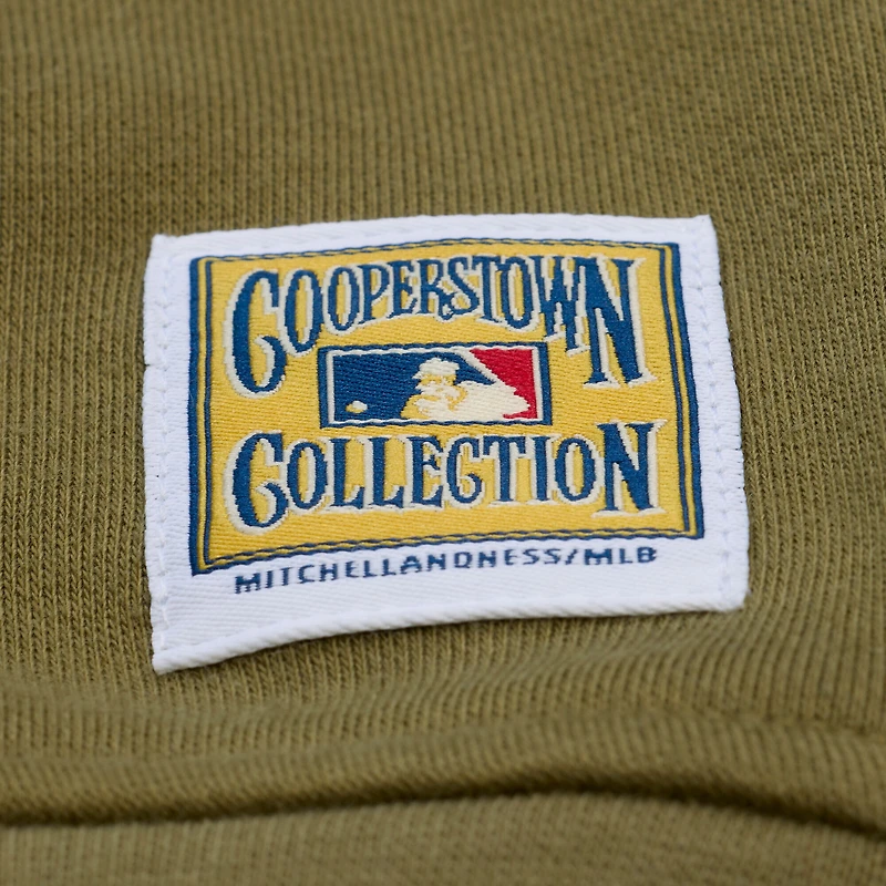 Sweat-shirt polaire Mitchell & Ness Olive New York Yankees Cooperstown Collection pour femme