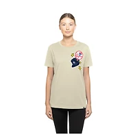 T-shirt New Era crème pour femme avec étoiles et casquette des Yankees de York