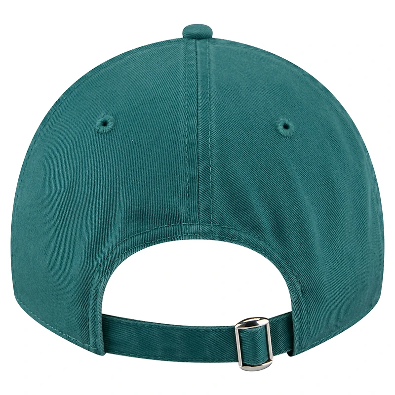 Casquette ajustable New Era 9TWENTY vert foncé pour femme, motif floral des Yankees de New York