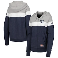 Veste à capuche et fermeture éclair pleine longueur New York Yankees Era pour femme