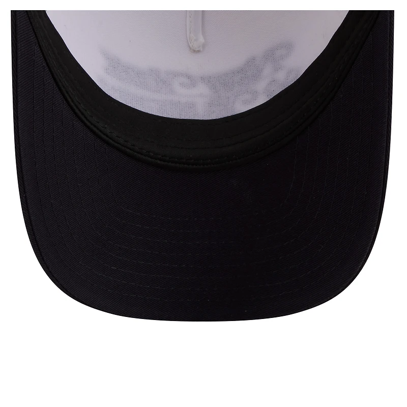 Casquette trucker ajustable New Era pour femme, beige clair/marine, New York Yankees Retro 9FORTY M-Crown A-Frame