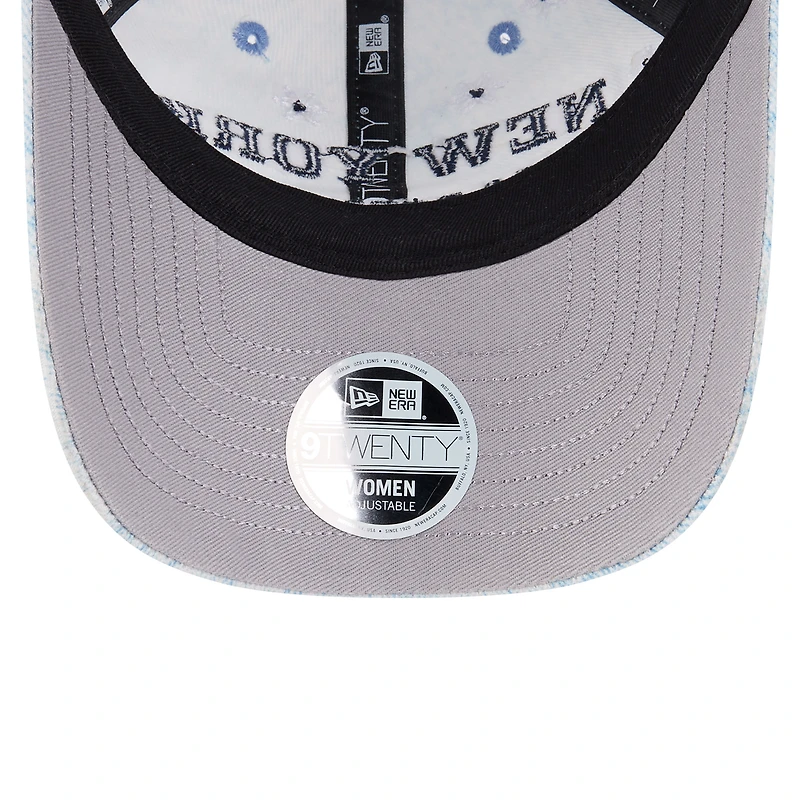 Women's New Era  Light Blue New York Yankees Daisy All Over 9TWENTY Adjustable Hat