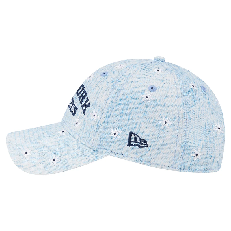 Women's New Era  Light Blue New York Yankees Daisy All Over 9TWENTY Adjustable Hat