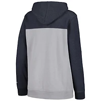 Veste à capuche entièrement zippée New Era York Yankees pour femme bleu marine