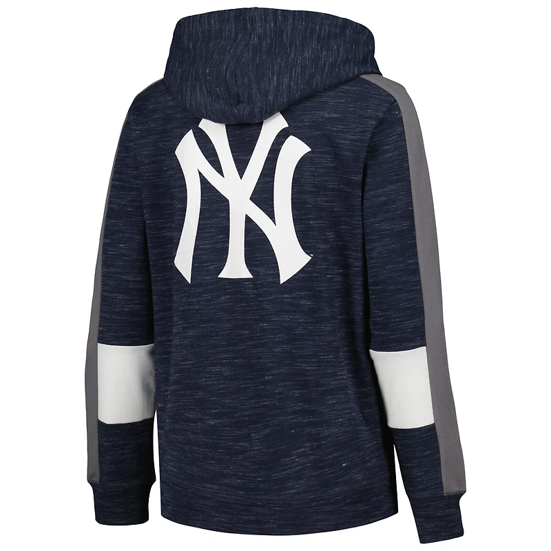 Sweat à capuche zippé bleu marine New York Yankees Era pour femme