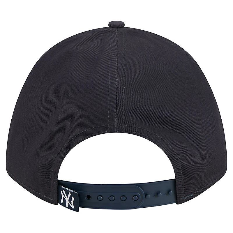 Casquette ajustable New Era bleu marine New York Yankees Metallic A-Frame 9FORTY pour femme