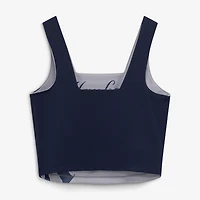 Débardeur court réversible New Era bleu marine York Yankees pour femme