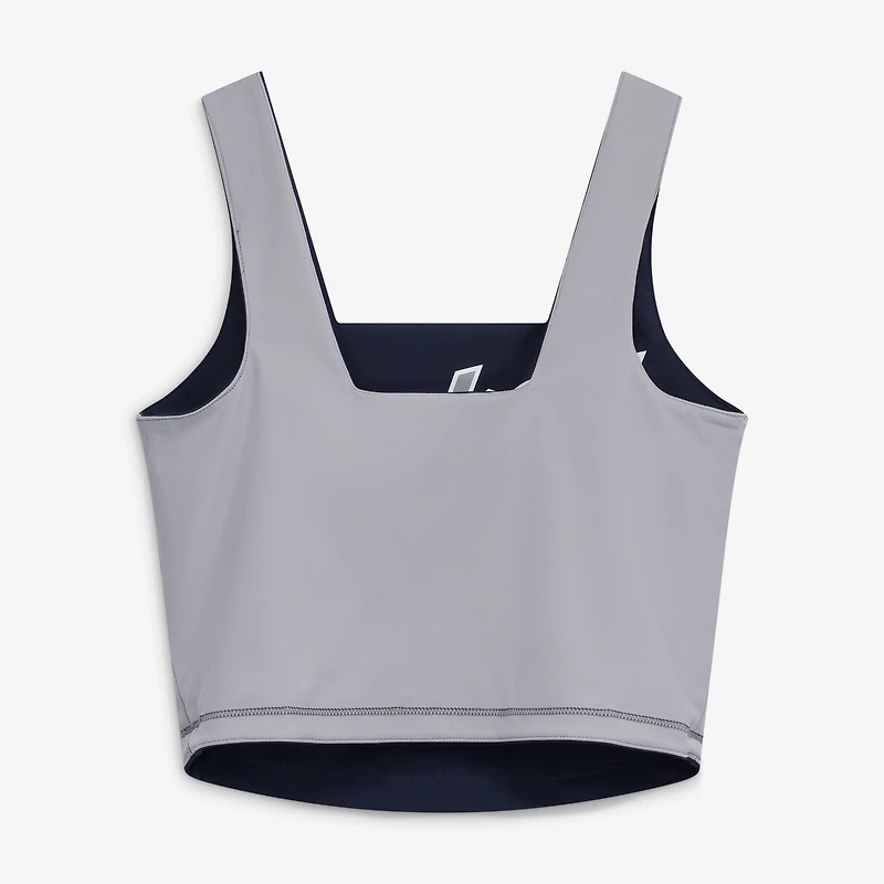 Women's New Era Navy York Yankees Reversible Cropped Sport Classics Tank Top