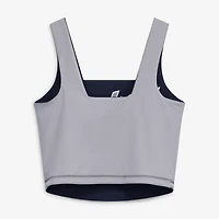 Women's New Era Navy York Yankees Reversible Cropped Sport Classics Tank Top
