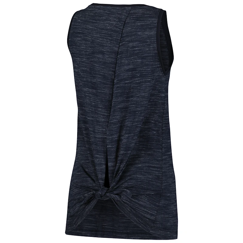 Débardeur New Era bleu marine York Yankees Space-Dye Active pour femme