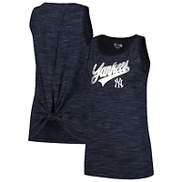 Débardeur New Era bleu marine York Yankees Space-Dye Active pour femme