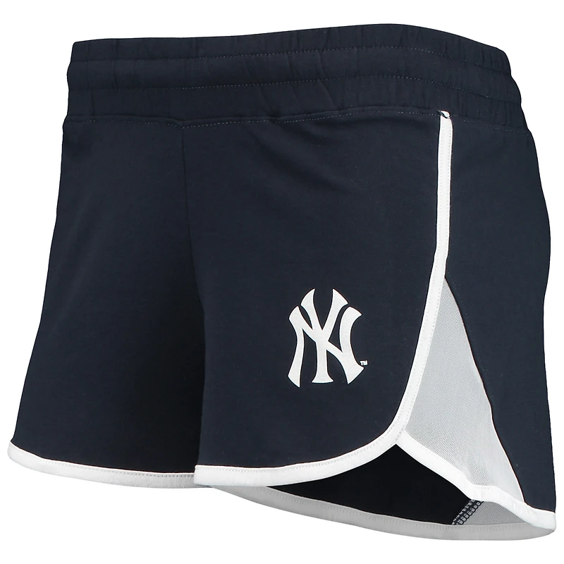 Short New Era bleu marine stretch York Yankees pour femme