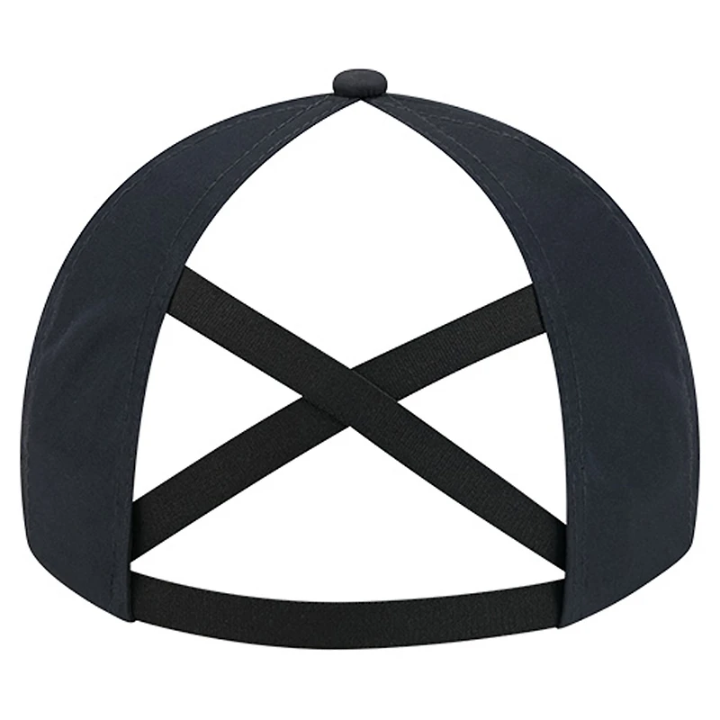Casquette New Era 9FORTY Flex bleu marine pour femme avec queue de cheval des Yankees de New York