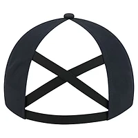 Casquette New Era 9FORTY Flex bleu marine pour femme avec queue de cheval des Yankees de New York