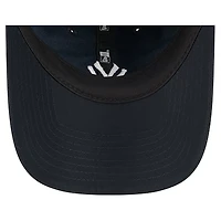 Casquette New Era 9FORTY Flex bleu marine pour femme avec queue de cheval des Yankees de New York