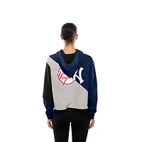 Sweat à capuche court et carré New Era York Yankees recyclé pour femme