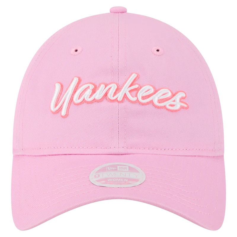 Casquette ajustable 9TWENTY rose New Era pour femme, motif fête des mères, des Yankees de New York