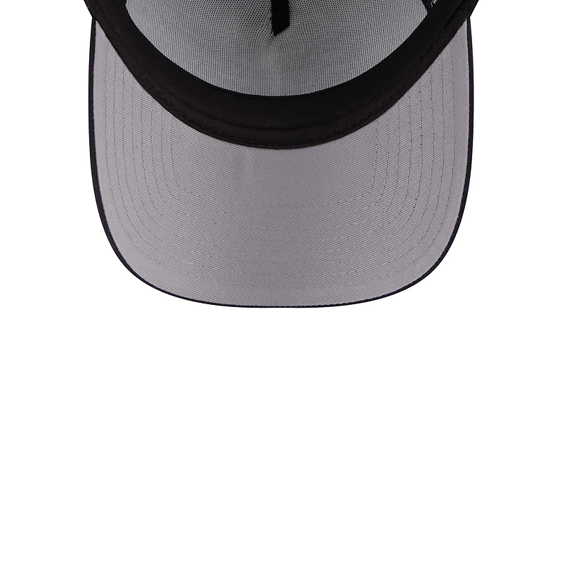 Women's New Era White/Navy New York Yankees Throwback Team Foam Front A-Frame Trucker 9FORTY Adjustable Hat