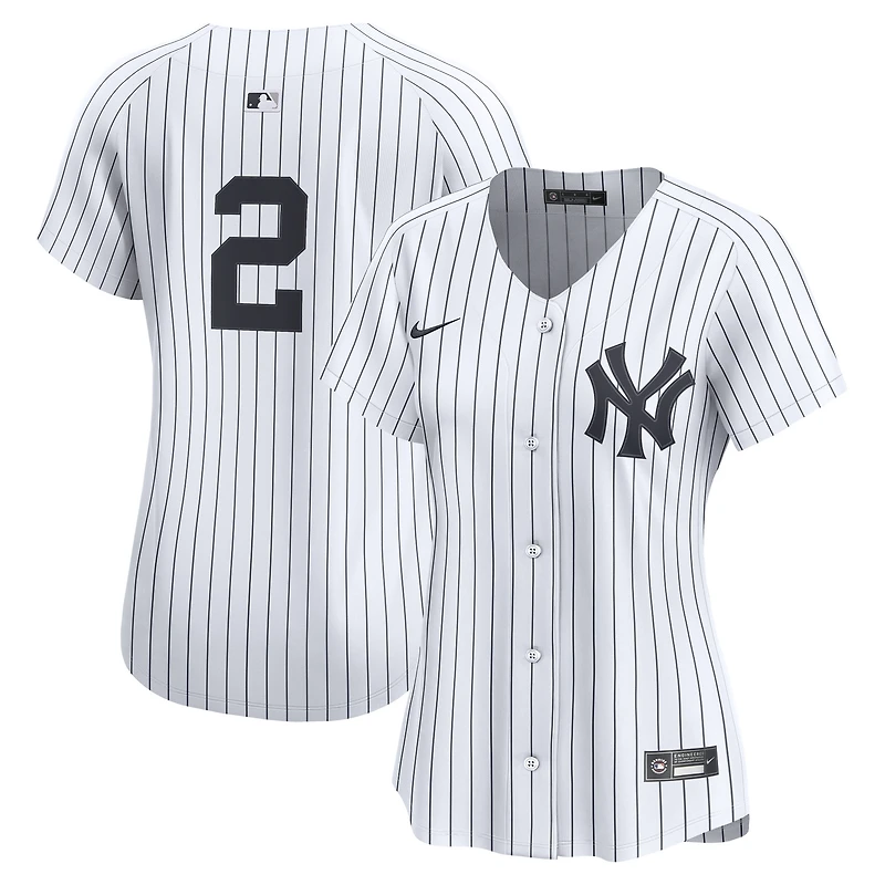 Maillot Nike Derek Jeter blanc pour femme, édition limitée, domicile des Yankees de New York