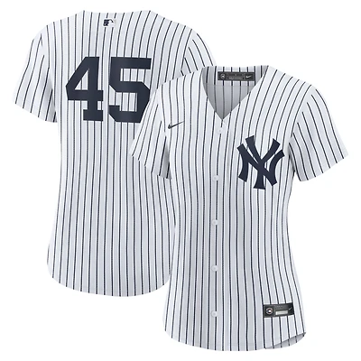 maillot Nike Gerrit Cole blanc pour femme, réplique du domicile des Yankees de New York