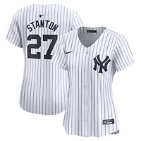 Maillot Nike Giancarlo Stanton pour femme, blanc, New York Yankees, domicile, joueur limité