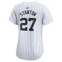 Maillot Nike Giancarlo Stanton pour femme, blanc, New York Yankees, domicile, joueur limité