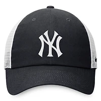 Casquette trucker ajustable Nike pour femme, bleu marine et blanche, New York Yankees Club