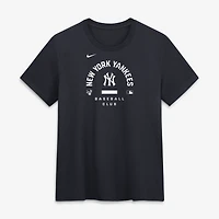 Women's Nike Navy New York Yankees Authentic Collection Early Work Tri-Blend Dri-FIT T-Shirt