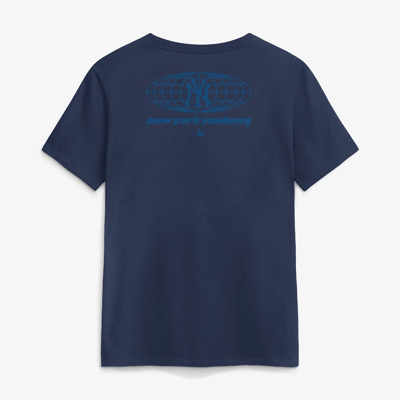 Women's Nike Navy New York Yankees Globe Logo T-Shirt