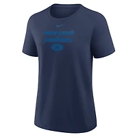 Women's Nike  Navy New York Yankees Globe Logo T-Shirt