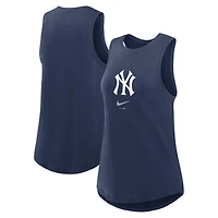 Women's Nike Navy New York Yankees Legacy Icon High Neck Dri-FIT Tank Top