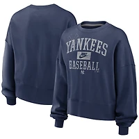 Sweat-shirt oversize Nike bleu marine pour femme, collection Cooperstown, New York Yankees