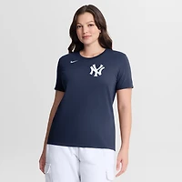 T-shirt Nike bleu marine pour femme avec logo des Yankees de New York