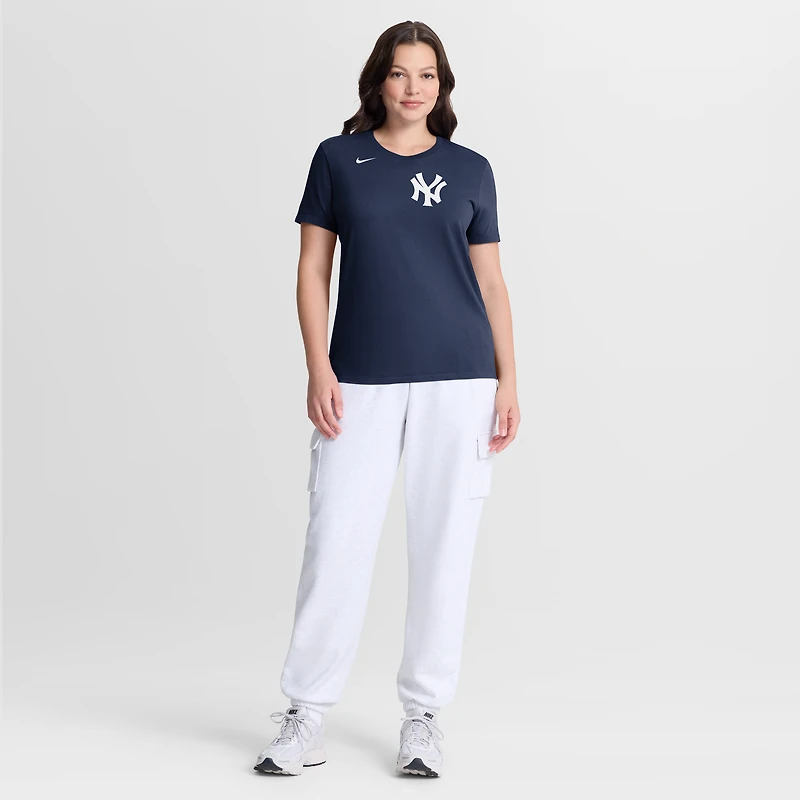 T-shirt Nike bleu marine pour femme avec logo des Yankees de New York