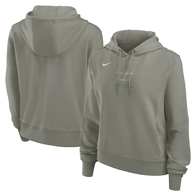 Women's Nike Olive New York Yankees One Tri-Blend Dri-FIT Hoodie