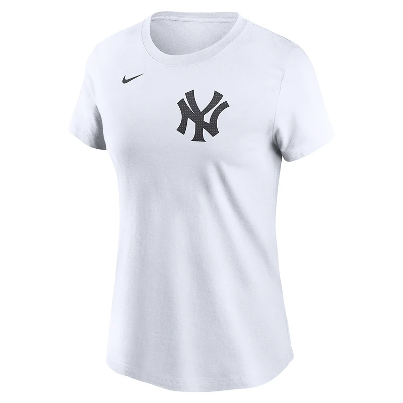 T-shirt Nike Paul Goldschmidt blanc pour femme avec nom et numéro Fuse des Yankees de New York