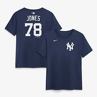 Women's Nike Spencer Jones Navy New York Yankees Home Name & Number T-Shirt