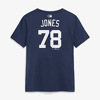 Women's Nike Spencer Jones Navy New York Yankees Home Name & Number T-Shirt