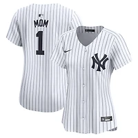 Women's Nike White New York Yankees #1 Mom Home Limited Jersey