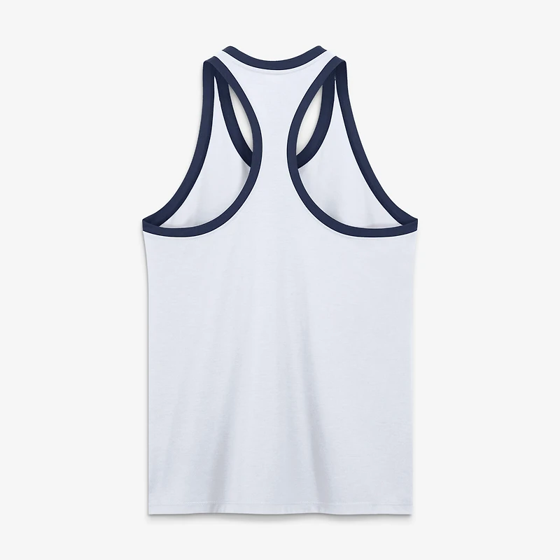 Débardeur dos nageur Nike blanc New York Yankees Tri-Blend Dri-FIT pour femme