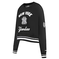 V110751 Yankee BLACK COL RAS DU COU POUR FEMMES AVEC PERLES FLC SWTLADCRW LNYC314760-BLK #7