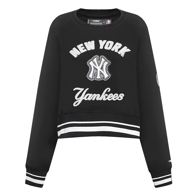 V110751 Yankee BLACK COL RAS DU COU POUR FEMMES AVEC PERLES FLC SWTLADCRW LNYC314760-BLK #7