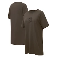 Women's Pro Standard Brown New York Yankees Neutral T-Shirt Dress