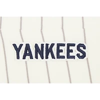 Women's Pro Standard Cream New York Yankees Cooperstown Collection Pinstripe Retro Classic Fleece Shorts